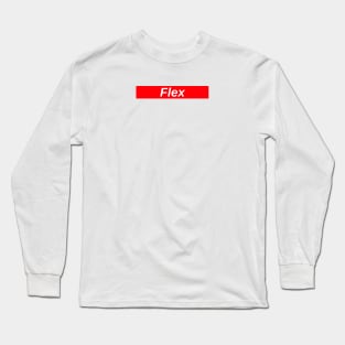 Flex // Red Box Logo Long Sleeve T-Shirt